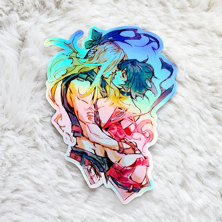 Axl + I-No 4.25" Vinyl Sticker - Holo, Sparkle Holo