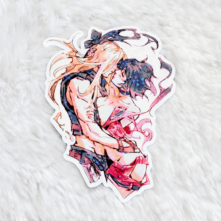 Axl + I-No 4.25" Vinyl Sticker - Holo, Sparkle Holo