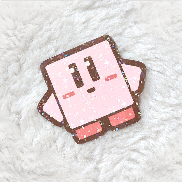 Cube Friend Vinyl Sticker - Matte, Sparkle Holo