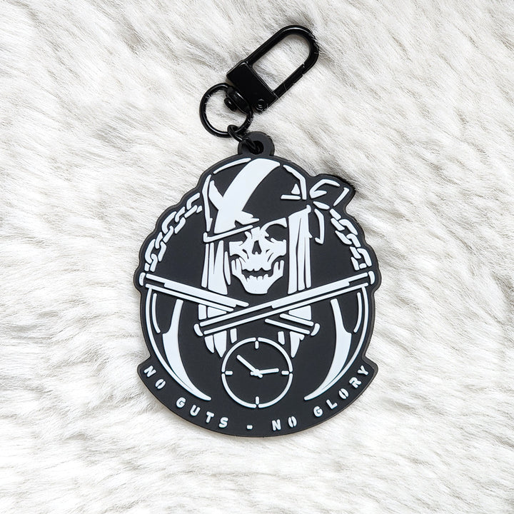 NO GUTS - NO GLORY - 2.5" Soft Rubber Keychain