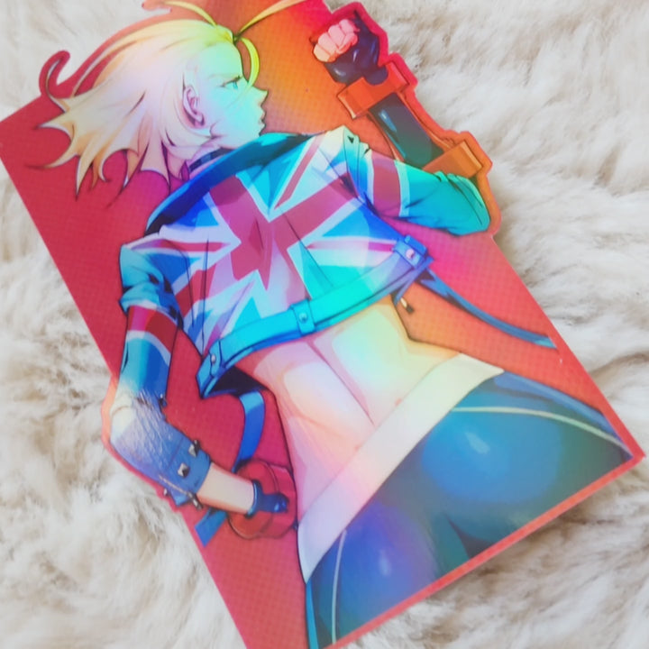 Cammy White 4.25" Vinyl Sticker - Matte, Holo