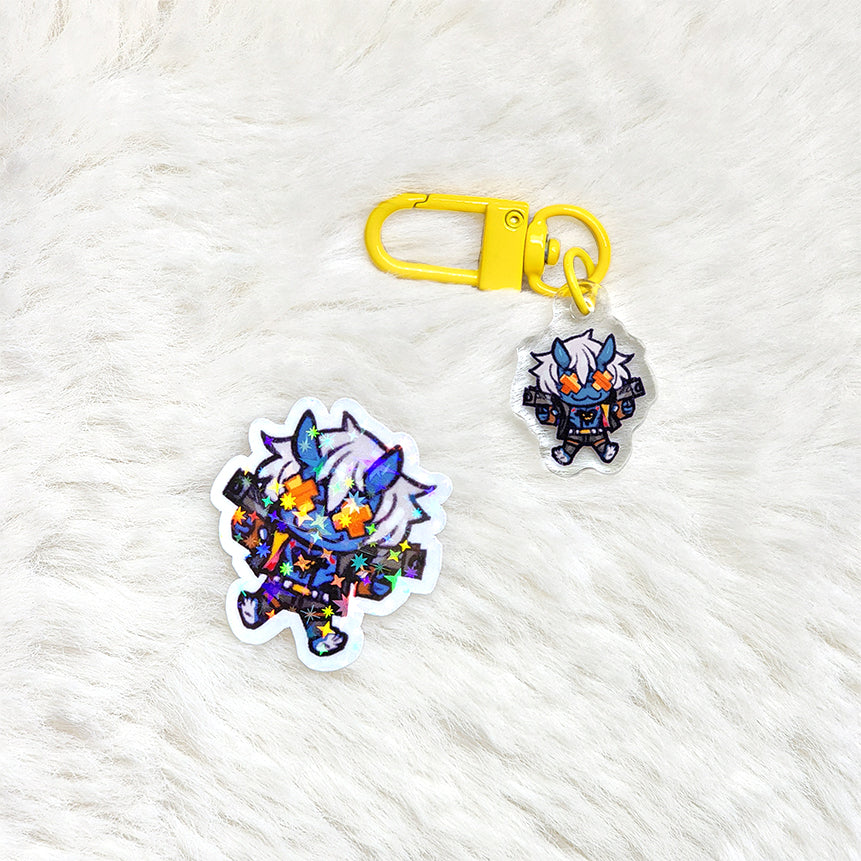 Widdle Chaos 1" Mini Acrylic Charm