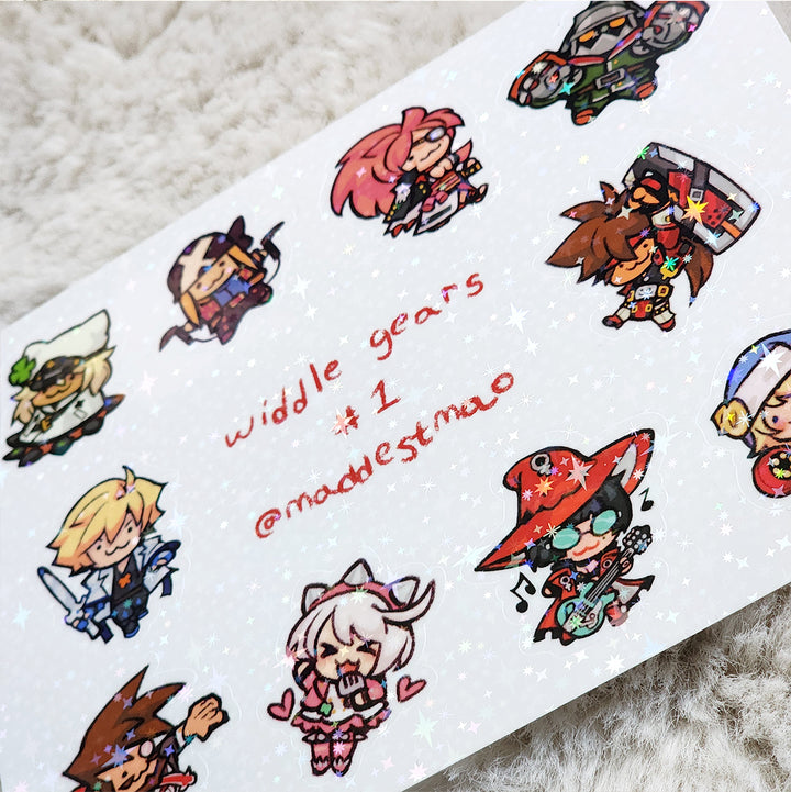 Widdle Gears - 10pc Sticker Sheet