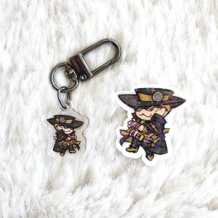 Widdle Johnny 1" Mini Acrylic Charm