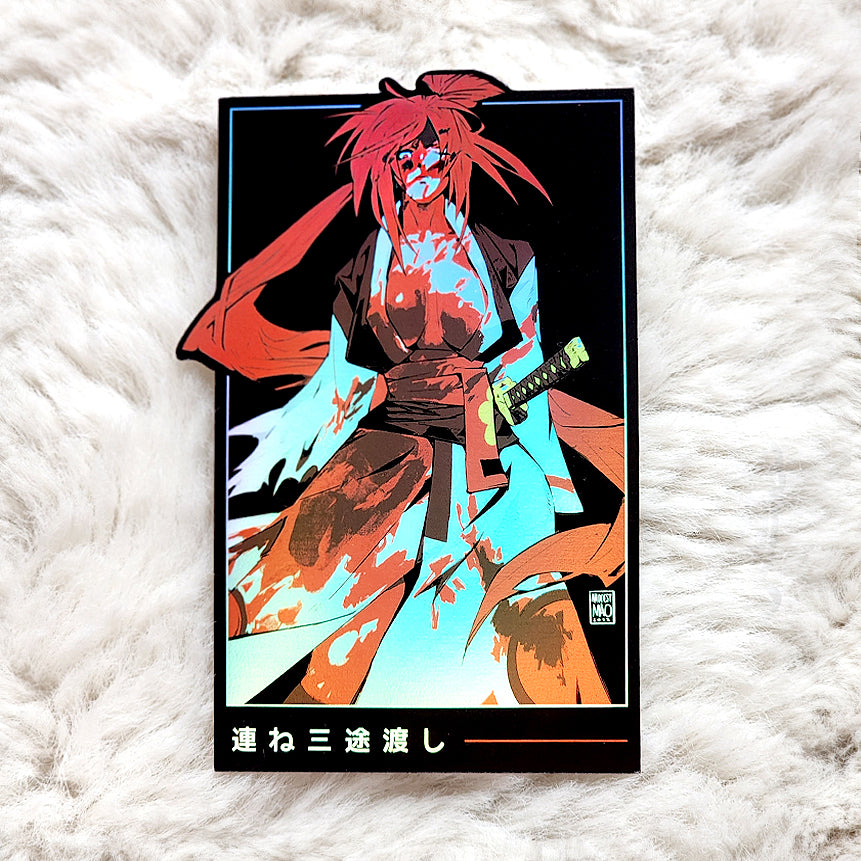 Bloody Baiken 3.85" Vinyl Sticker - Matte, Holo