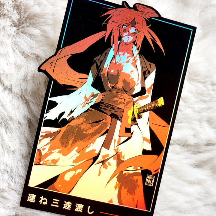 Bloody Baiken 3.85" Vinyl Sticker - Matte, Holo