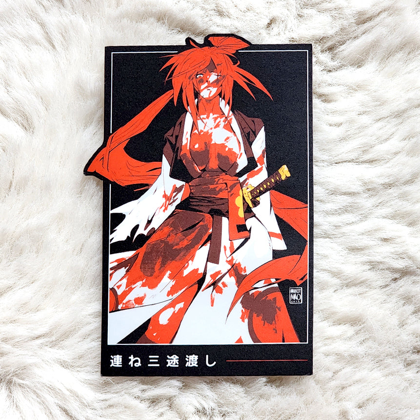 Bloody Baiken 3.85" Vinyl Sticker - Matte, Holo