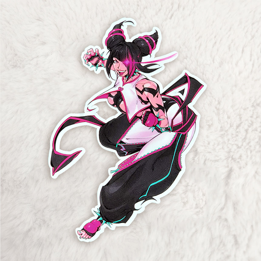 Juri 4.5" Vinyl Sticker - Matte, Sparkle Holo