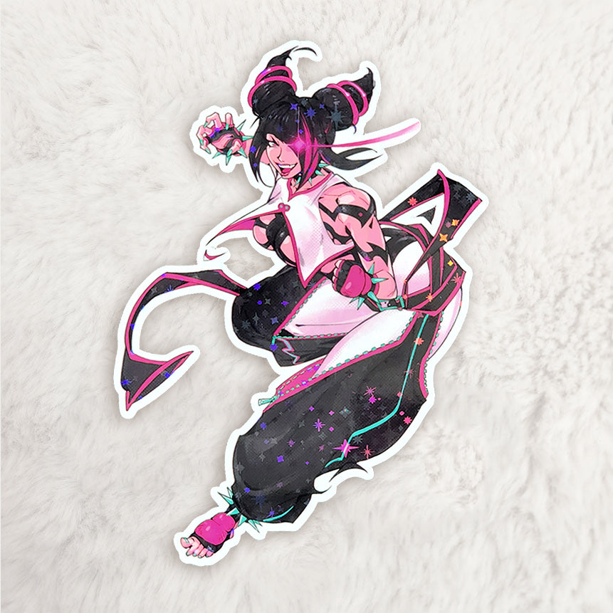 Juri 4.5" Vinyl Sticker - Matte, Sparkle Holo