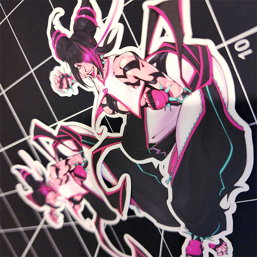 Juri 4.5" Vinyl Sticker - Matte, Sparkle Holo